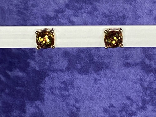 Pre-loved gold tone THEA post earrings