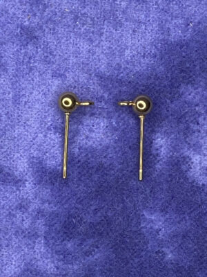 Small Gold SS ball ear posts