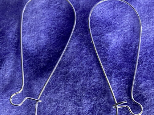 Large SS kidney ear wires
