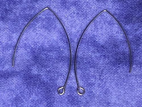 Small Gold SS Marquise ear wires