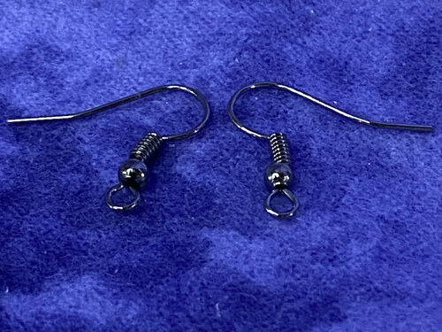 Small SS gunmetal French ear wires