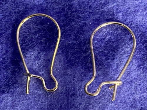 Small Gold SS Kidney ear wires