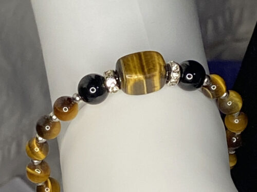 Upcycled Tiger's eye healing bracelet