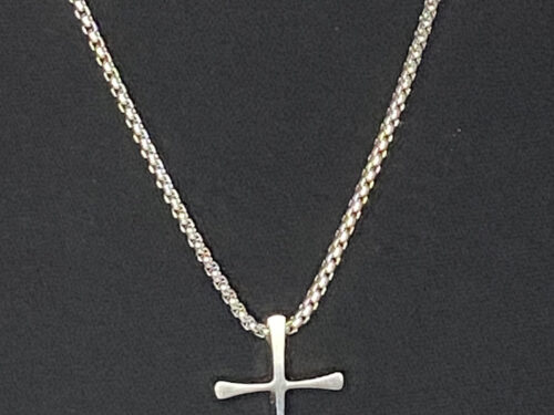 Pre-loved SS chain with cross pendant