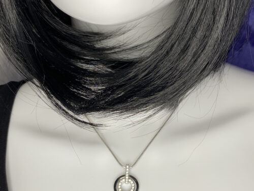 Pre-loved Swarovski rhinestone circle necklace